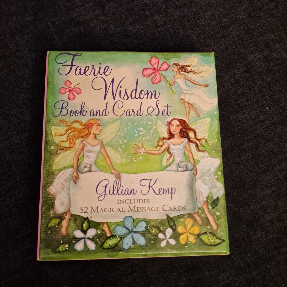Vintage - 2003- Faerie Wisdom Book and Card Set by Gillian Kemp